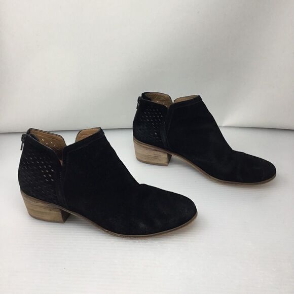 Susina Kyle Perforated Suede Ankle Bootie (B8) - Picture 2 of 8